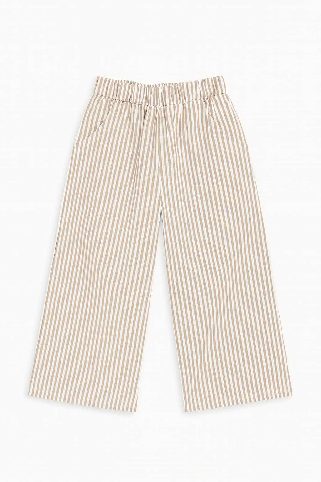 Cotton Top & Striped Trousers Set with Mushroom Accessory