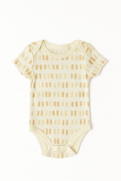 4 Pack Short Sleeves Bodysuit: The Cream Edit