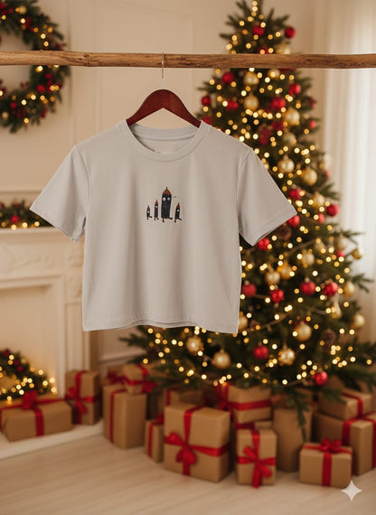Christmas Brown Check Shirt Set