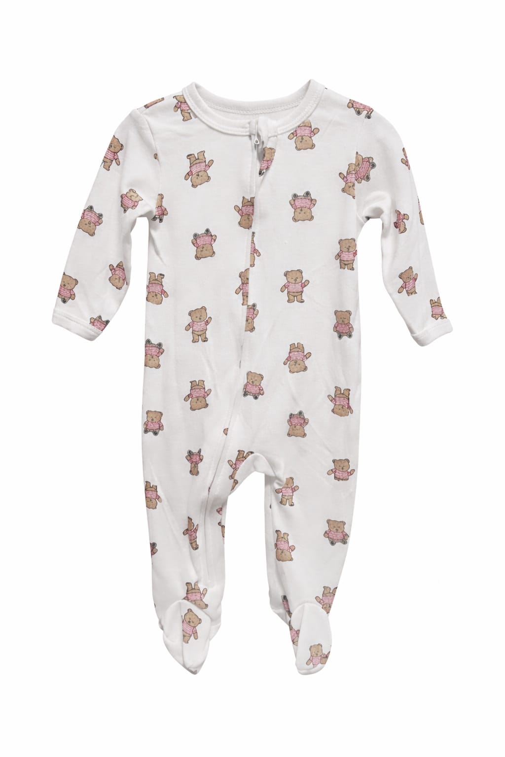 Baby Sleepsuit: Red Bear