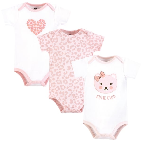 Short Sleeves Bodysuit: 3 Pack