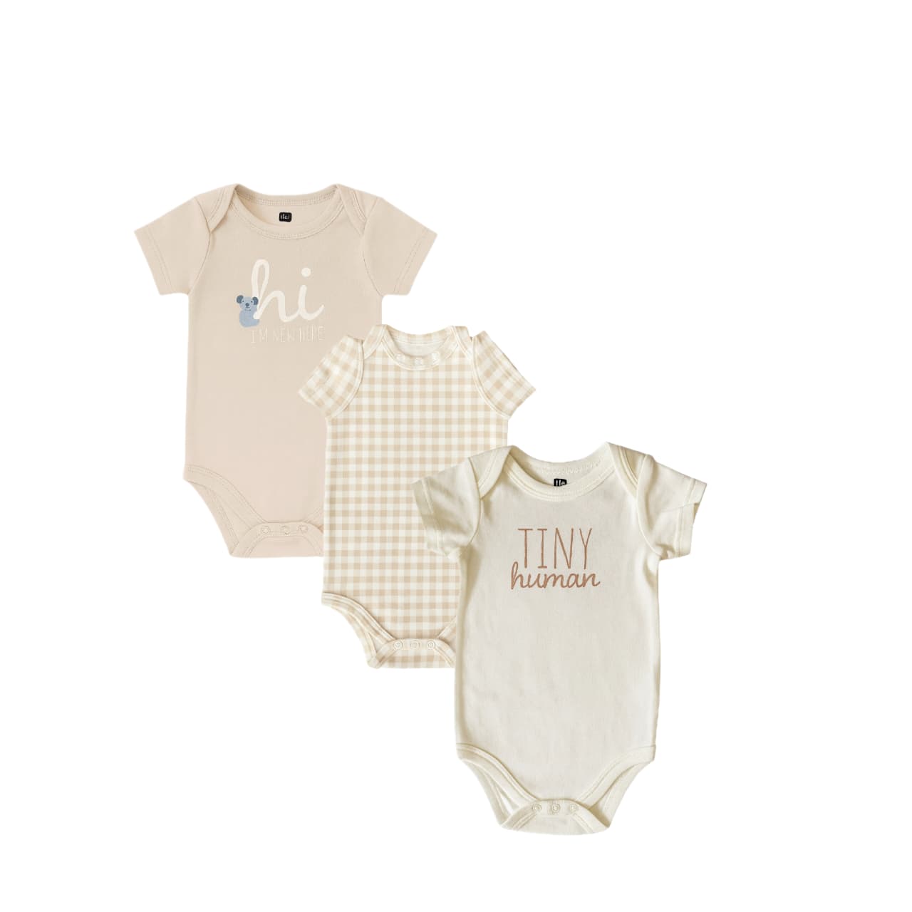 Short Sleeves Bodysuit: 3 Pack