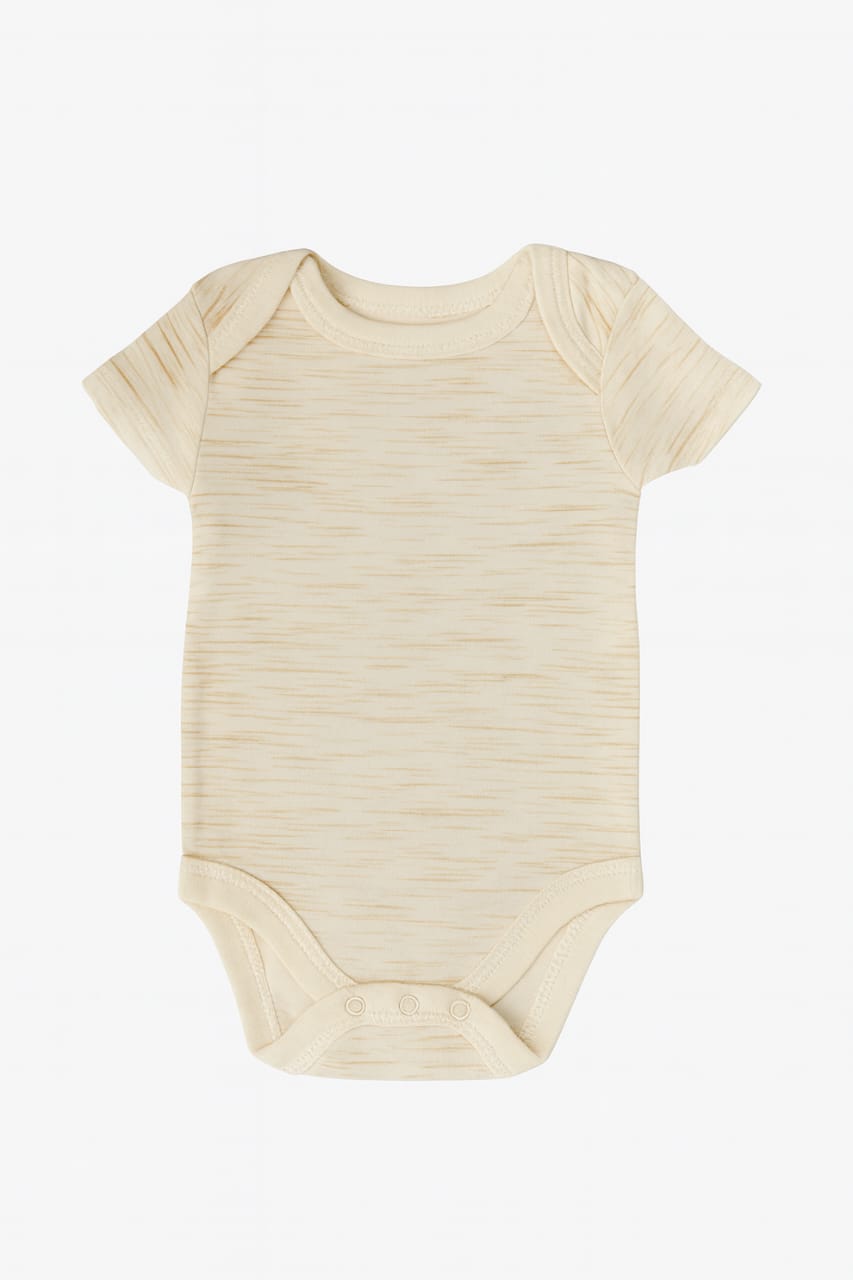 4 Pack Short Sleeves Bodysuit: The Cream Edit