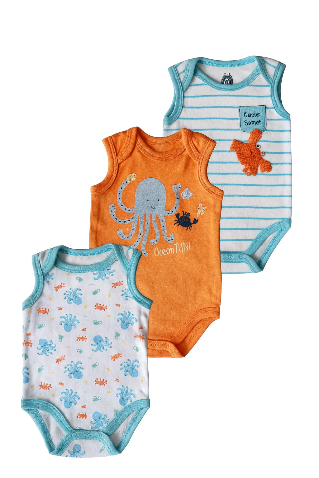 Sleeveless Bodysuit: 3 Pack